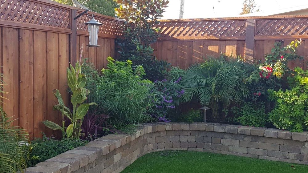 Wood fence with gate