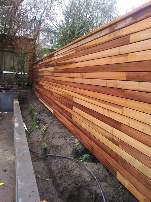 Residential wood fencing