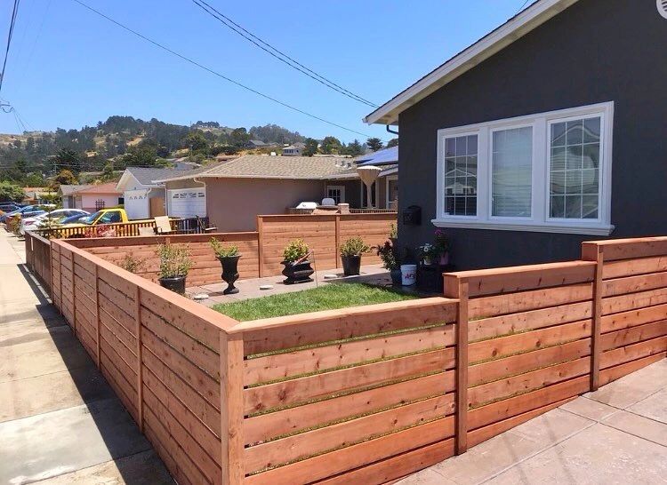 Custom wood fence